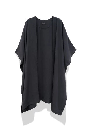 Black cardigan by Rashawl on a white background