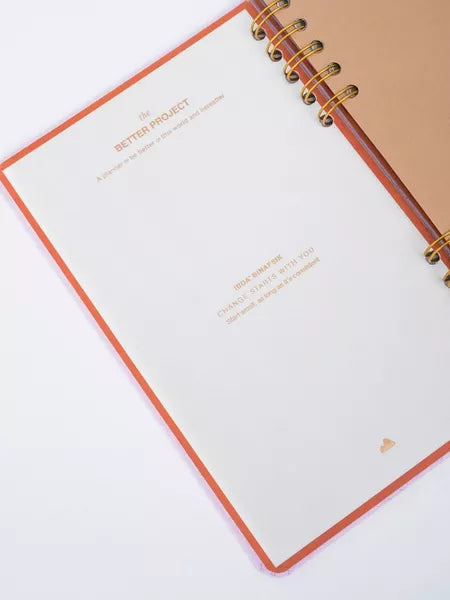 Open notebook with 'The Better Prophet' branding on a white background