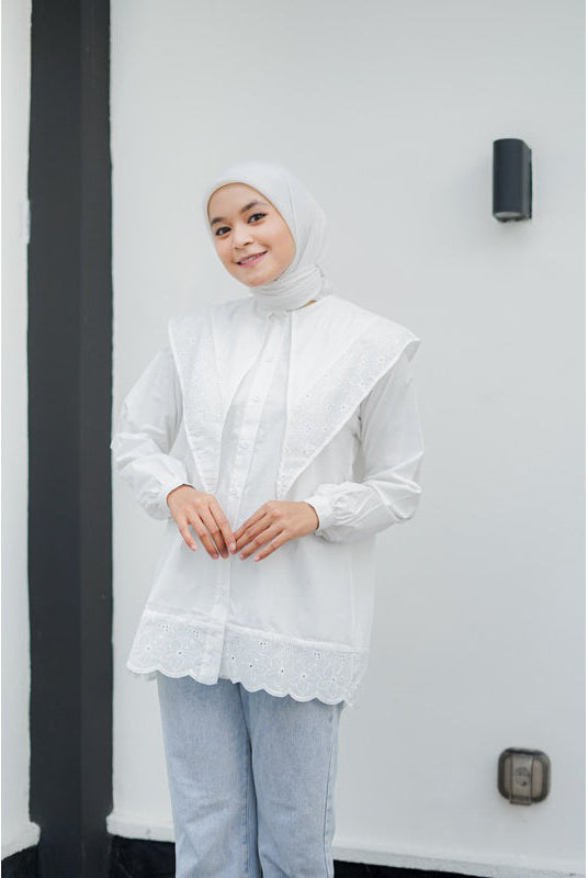 Viola Shirt White - Casaelana