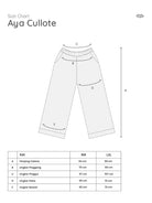 Size chart for Aya Cullote pants by Mistyvori with measurements on a white background.

Tabel ukuran untuk celana Aya Cullote oleh Mistyvori dengan ukuran pada latar belakang putih.