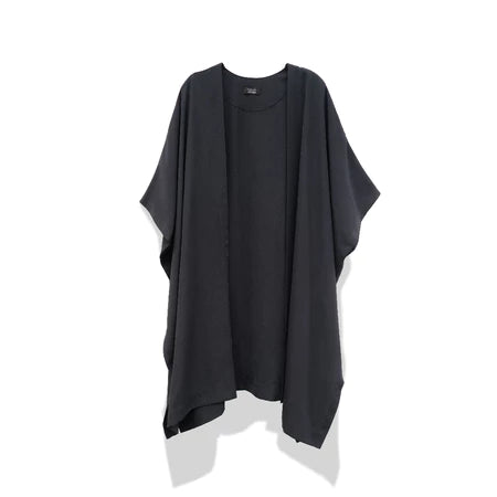 Black cardigan by Rashawl on a white background