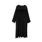 Black dress with lace details by Rashawl on a white background