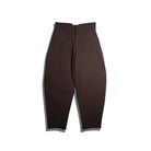 Brown barrel pants by Rashawl on a white background