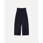 Black striped Maima pants on a light gray background