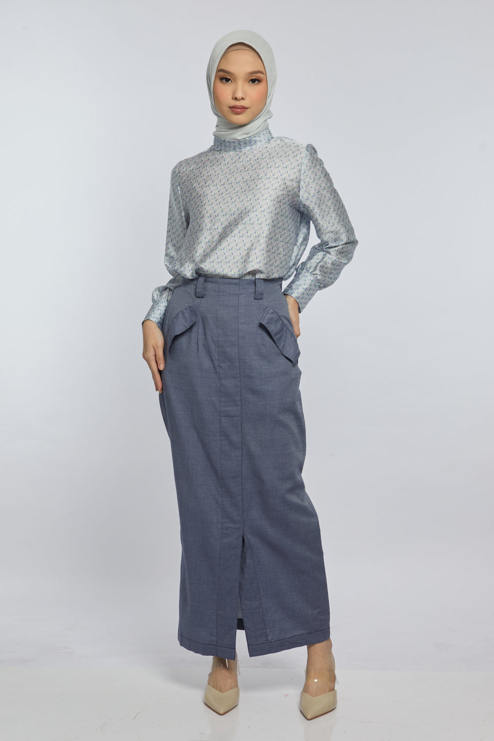 ​Edna Skirt Denim - Kami